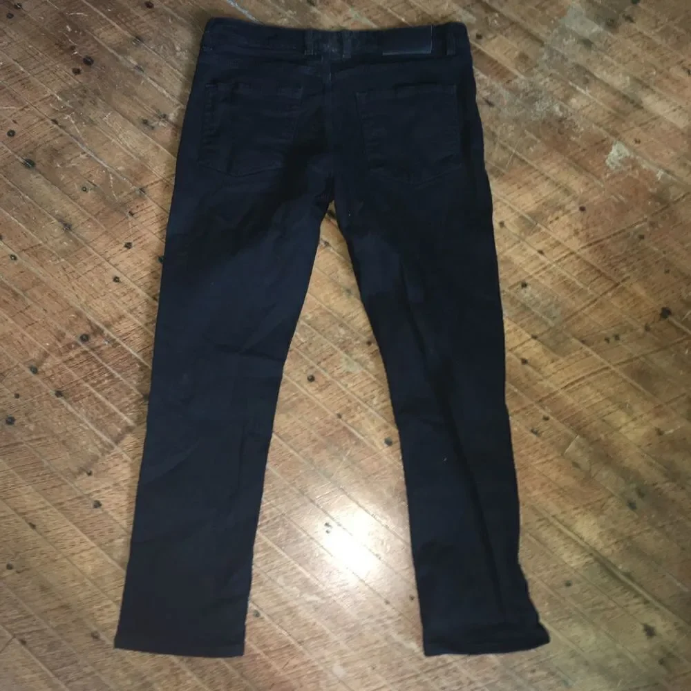 River Island 34x30 straight leg black jeans